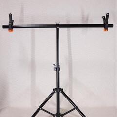 【受付中】背景幕T型スタンド 背景布 黒/白/グレー/シャンパン...
