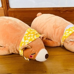 わんちゃん/くまさん だきまくら ぬいぐるみ 3種まとめの画像