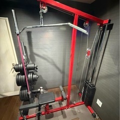 ラットプルマシン　本体　筋トレ　ケーブルマシン　懸垂　ホームトレーニングの画像