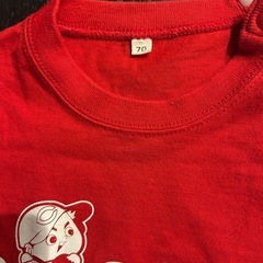 【売却済】【古着】広島東洋カープ ロンパース 半袖 子供服 70cmの画像