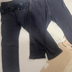 ジーパンレギンス パンツ 2着 95cm 110cm ベビー服