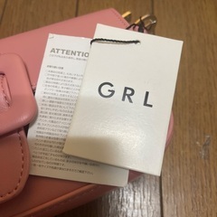 GRL  新品未使用レディースバッグ - PINKの画像