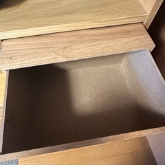 【受渡決定】無印良品 スタッキングチェスト２段 オーク 4個セットの画像