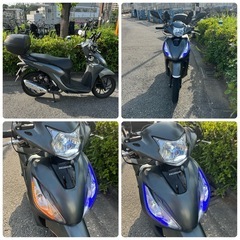 ホンダ原付二種Dio110 LEDフルカスタム スマホ充電、グリップヒーター付の画像