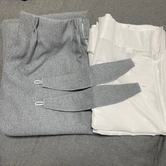 無印良品　防炎・遮光カーテン、レースセット
