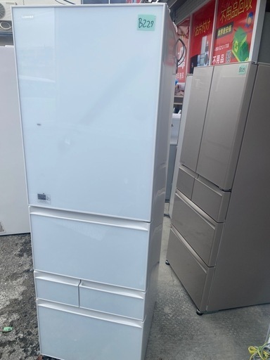 NO B227 ?福岡市内配送設置無料✨?冷蔵庫 中古 東芝 TOSHIBA GR-417GXVS(ZW) 2017年製 5ドア 41