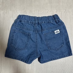 新品未着用　定価¥1639 Little WEEKEND チョコレート　ショートデニムパンツ　90の画像