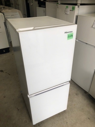 NO B224?福岡市内配送設置無料✨?冷蔵庫 ガラスホワイト HR-G13C-W [幅48.1cm /135L /2ドア /右開きタ
