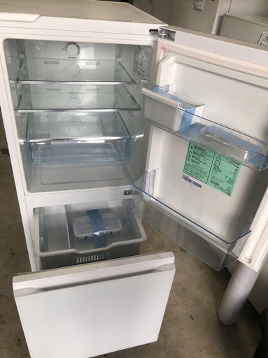 NO B224?福岡市内配送設置無料✨?冷蔵庫 ガラスホワイト HR-G13C-W [幅48.1cm /135L /2ドア /右開きタイプ /2022年]