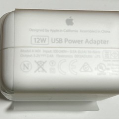 Apple 12W USB power adapter 純正品　アダプタの画像