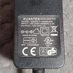 ACアダプタ KUANTEN SSA051F120050JPDの画像