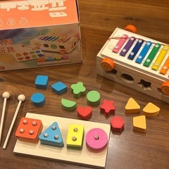 　ほぼ新品　知育玩具　木製　子供向け　　