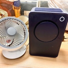 小型除湿機&USBサーキュレーター 洗面所に最適