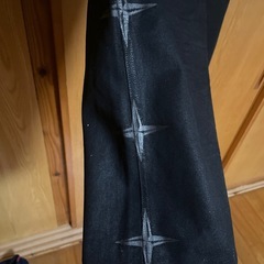超レア　フレアデニムパンツ　黒の画像