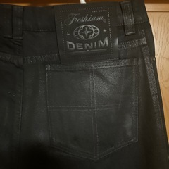 超レア　フレアデニムパンツ　黒の画像