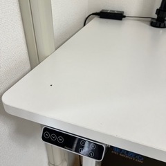 [状態良] 昇降デスク E7 FLEXISPOT 白140×70•キャスター付きの画像
