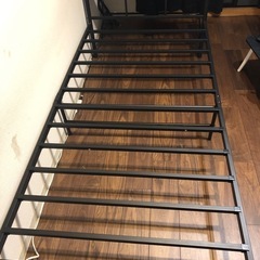 【無料】シングルベッド黒