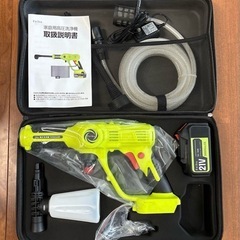 高圧洗浄機❣️コードレス 充電式 21V 3000mAhバッテリー 強力噴射の画像