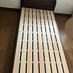 ベッドフレーム　シングル　国産ヒノキすのこ