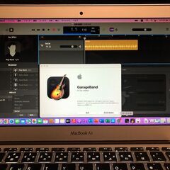 「MacBook Air 11インチ Early 2015　MJVP2J/A」超軽量薄型モバイルノートPC / Core i5搭載 / メモリー4GB / SSD-128GB / Webカメラ / Bluetooth / 無線LAN / MacOS(Monterey－通常リカバリ) ＋Office2019＋GarageBand（10.4.8版）・中古美品の画像