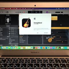「MacBook Air 11インチ Early 2015　MJVP2J/A」超軽量薄型モバイルノートPC / Core i5搭載 / メモリー4GB / SSD-128GB / Webカメラ / Bluetooth / 無線LAN / MacOS(Sonoma－Patcher利用) ＋Office2019＋GarageBand・中古美品の画像