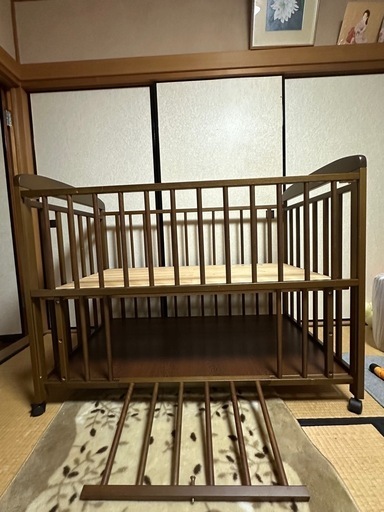 PS・SGマーク付き 木製ベビーベッド（ニュートラルすのこ仕様）
