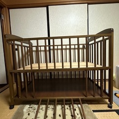 PS・SGマーク付き 木製ベビーベッド（ニュートラルすのこ仕様）の画像