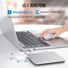 外付けDVD/CD ドライブ ダビング対応Window/Mac OS対応

の画像
