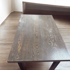 ダイニングテｰブル　　(約)幅100×奥行773×高さ72-75cm　（高さ調節アジャスター付き）の画像