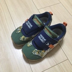 asics ミッキー キッズシューズ 18cm