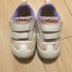 アシックス キッズシューズ 14.0 CM ホワイト/パープルの画像