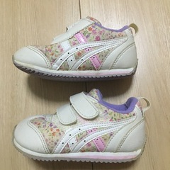 アシックス キッズシューズ 14.0 CM ホワイト/パープルの画像
