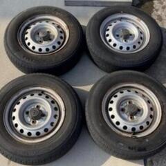 165 80R13（４本）スチールホイールタイヤ付き