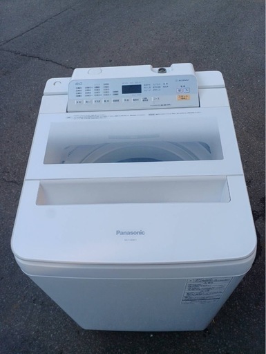  万代店　★Panasonic 8kg 見やすい操作パネル!!柔軟剤がしっかり香る！フレグランスコース搭載 洗濯機【◆NA-FA80H