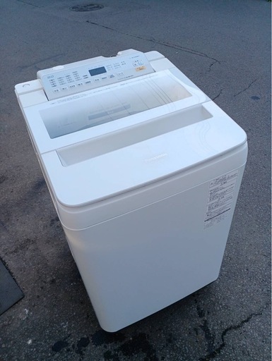  万代店　★Panasonic 8kg 見やすい操作パネル!!柔軟剤がしっかり香る！フレグランスコース搭載 洗濯機【◆NA-FA80H