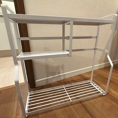 山崎実業(Yamazaki) コンロサイドラック ホワイト 約W...
