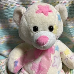 dandee 大きいくまのぬいぐるみ　星柄の画像