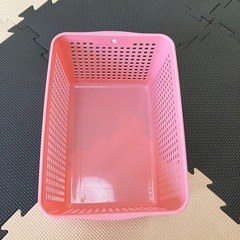 かご　入れ物　ピンク　深め