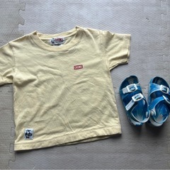 ﾁｬﾑｽTシャツ(120)サンダル(16.0)セット