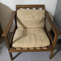 チェア　ソファ　チーク　ヴィンテージ　椅子　肘掛け椅子の画像