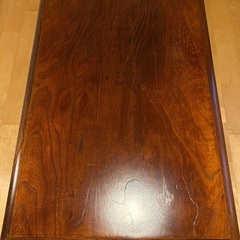 昭和時代の机　ケヤキ座卓　木製ローテーブル
