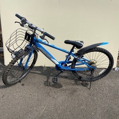 お取引中　美品　子供用自転車　24インチ　6段変速ギア付き　