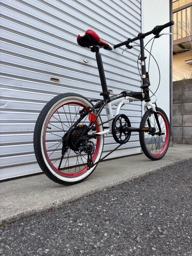 商談中‼︎】 ☆前後タイヤ良品☆ 20型 折り畳み自転車 防犯登録料込