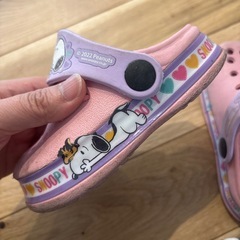 光るスヌーピーサンダル 15cmの画像