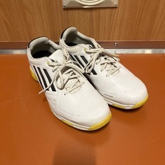 adidas adizero ゴルフシューズ ホワイト　27cm