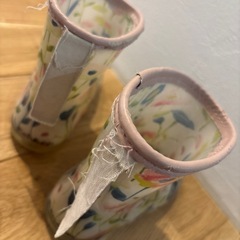 花柄長靴 16cmの画像