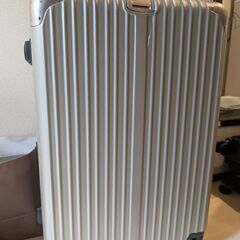【ジャンク品】Lサイズスーツケース　ゴールド