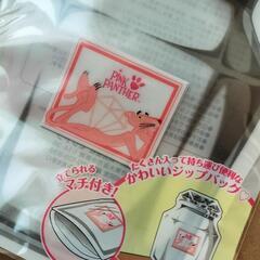 ピンクパンサーマチ付きジップロック2P3袋セット♪の画像
