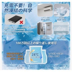 新品　冷却ベスト 分解洗濯可能 PCM28℃自然凍結 クールグッズ 冷感ベストの画像