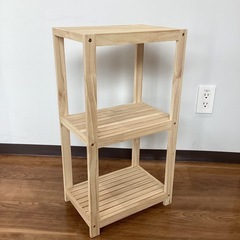 木製ミニオープンラック【町田市再生家具】　0523